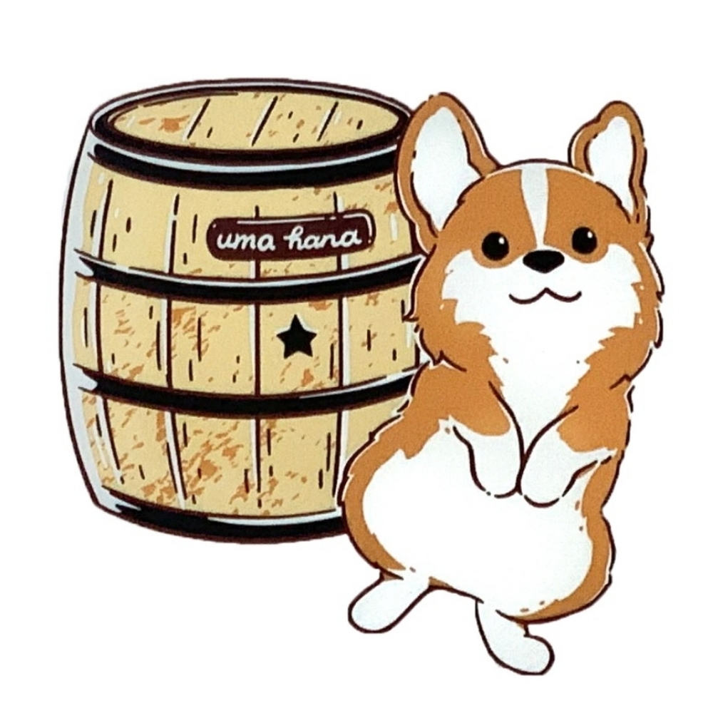 Waterproof Corgi Beer Sticker Decal Die Cut